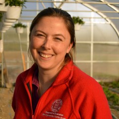 woman in greenhouse