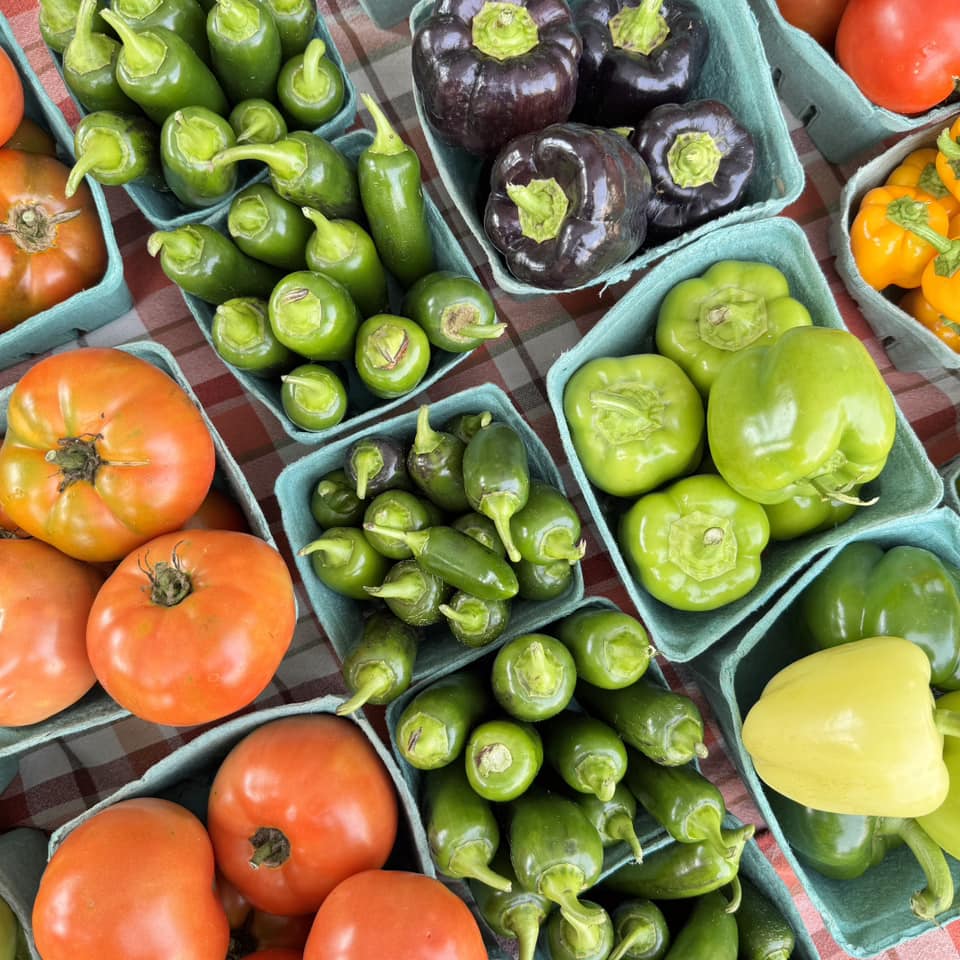 Fresh produce on table