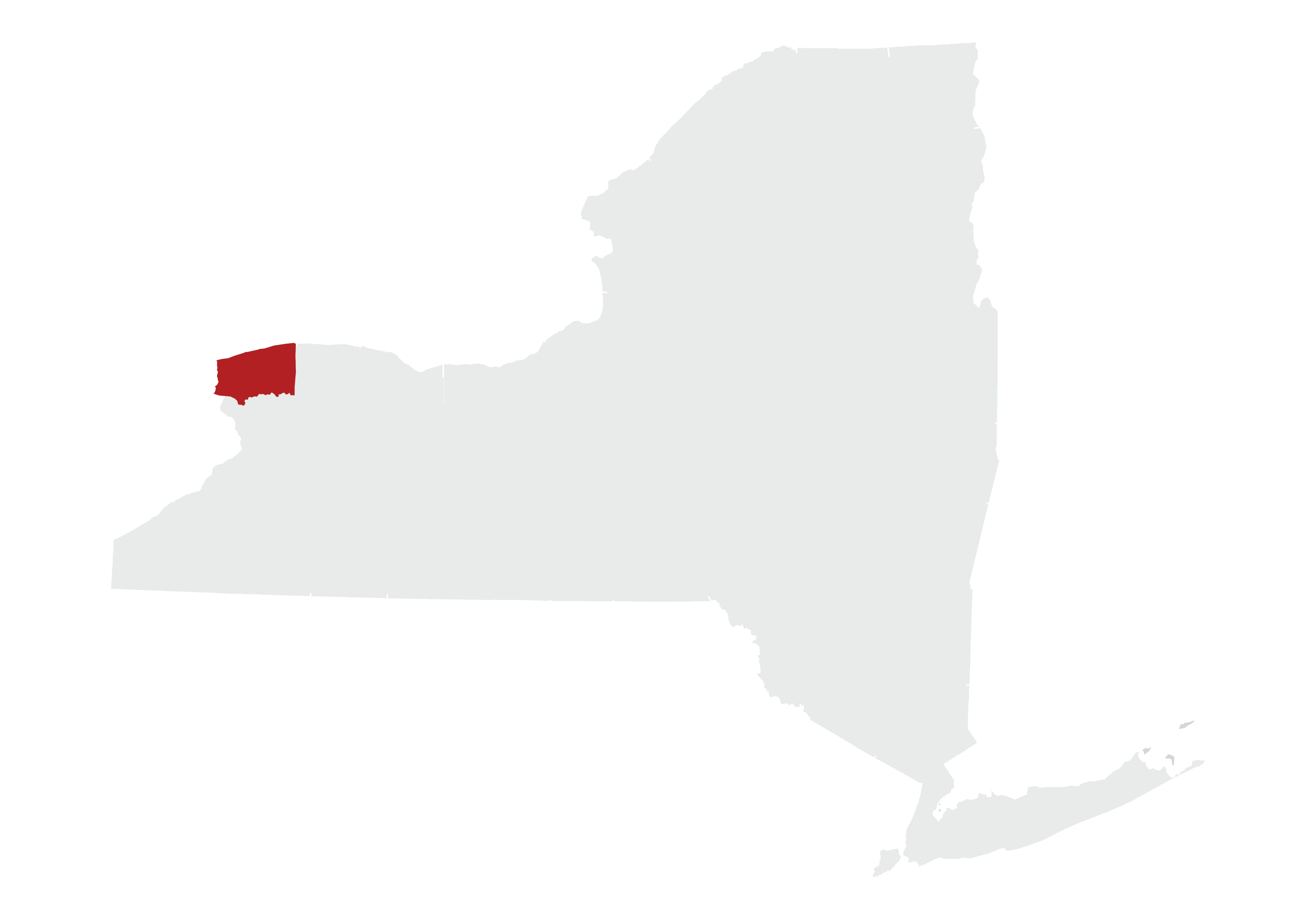 CCE Niagara County map graphic