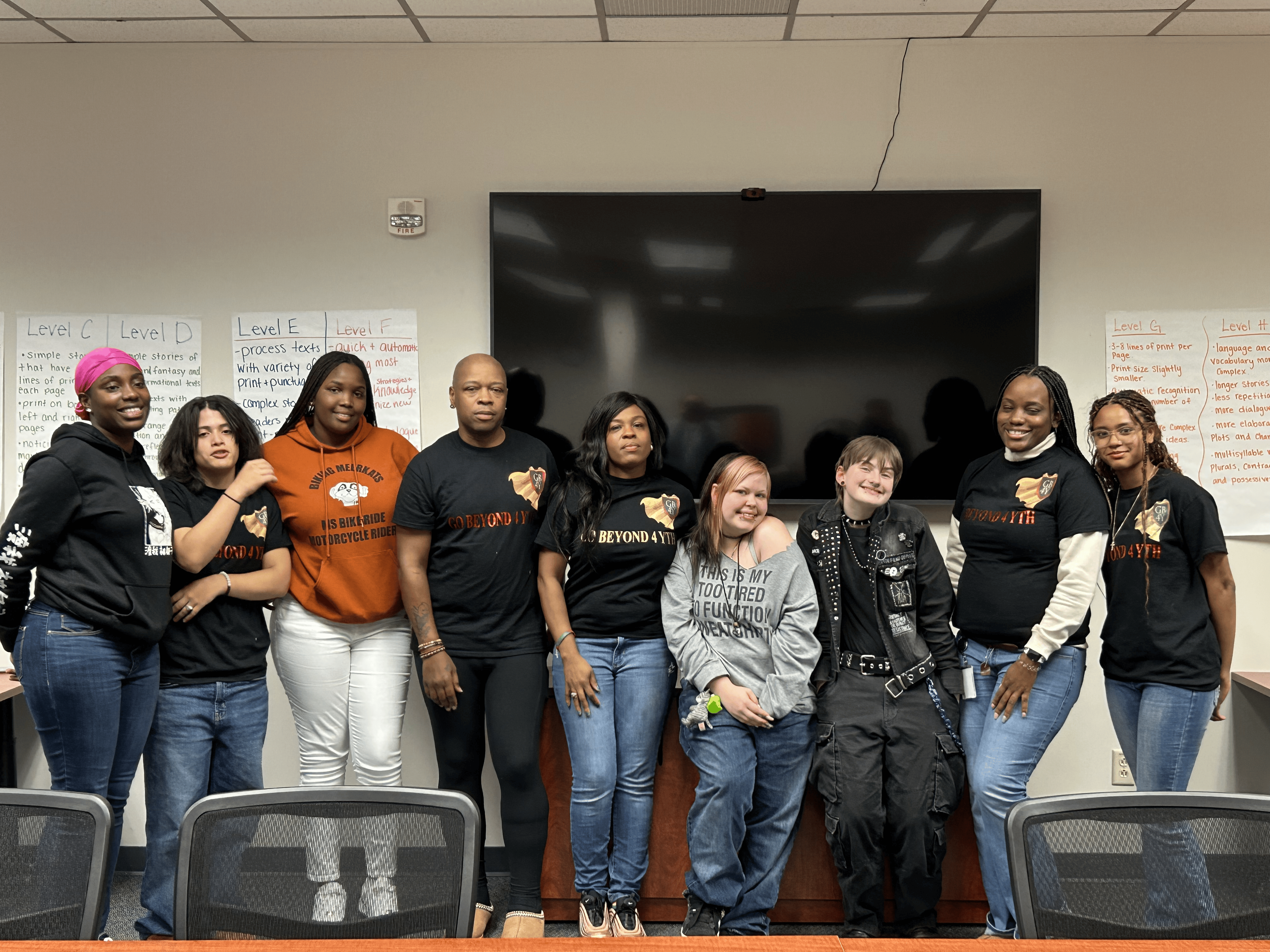 group shot of UNITY youth and volunteers