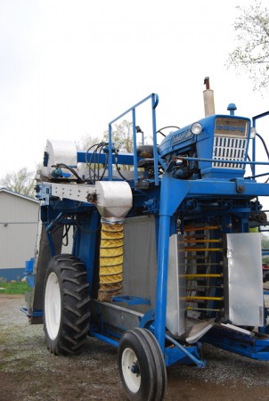An example of a mechanical harvester.