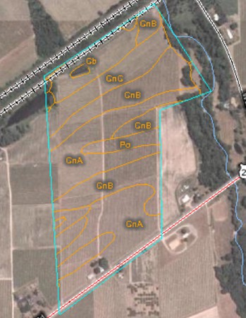 USDA Web Soil Survey site map.