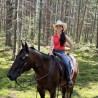 Vicky Defiore on a horse