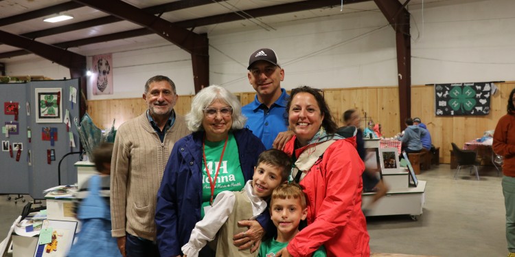 Lee stands with her family at the Ulster County Fair.