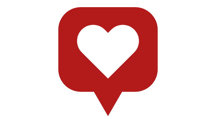 Speech Bubble with heart icon