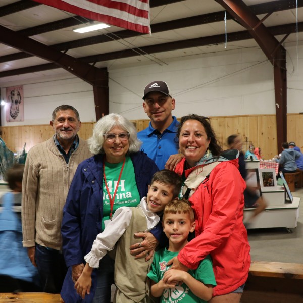 Lee stands with her family at the Ulster County Fair.