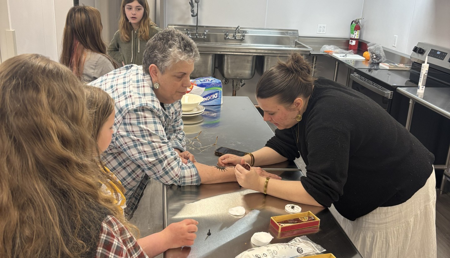 4H volunteers working