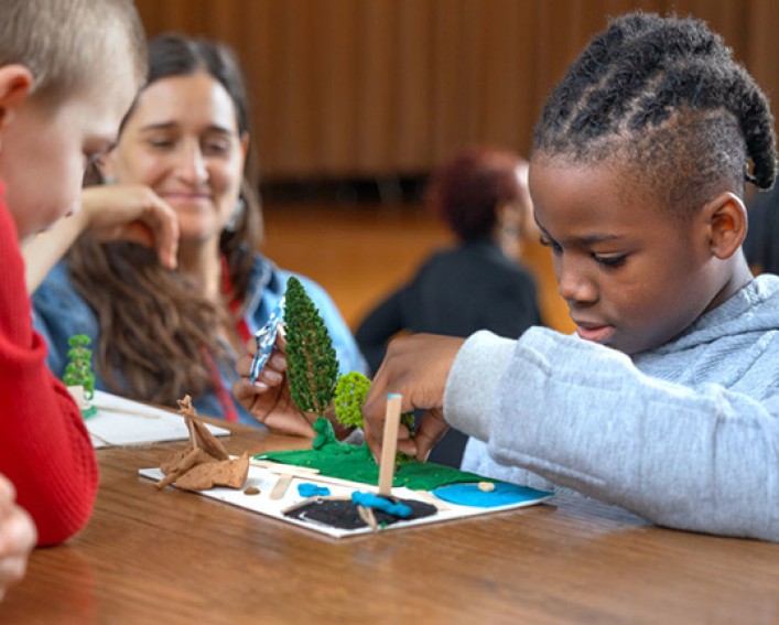 BJM students created playground models to accompany their presentations. 