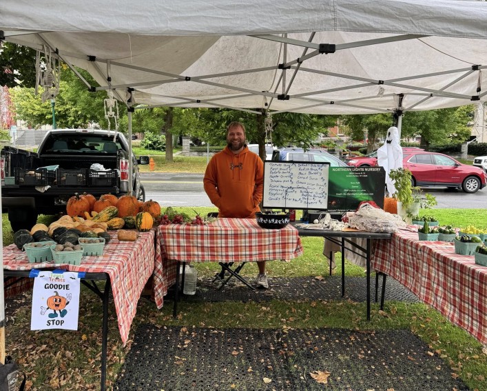 vendor booth at market