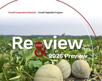 Cover image of the Cornell Vegetable Program 2025 Year in Review and 2026 Preview report